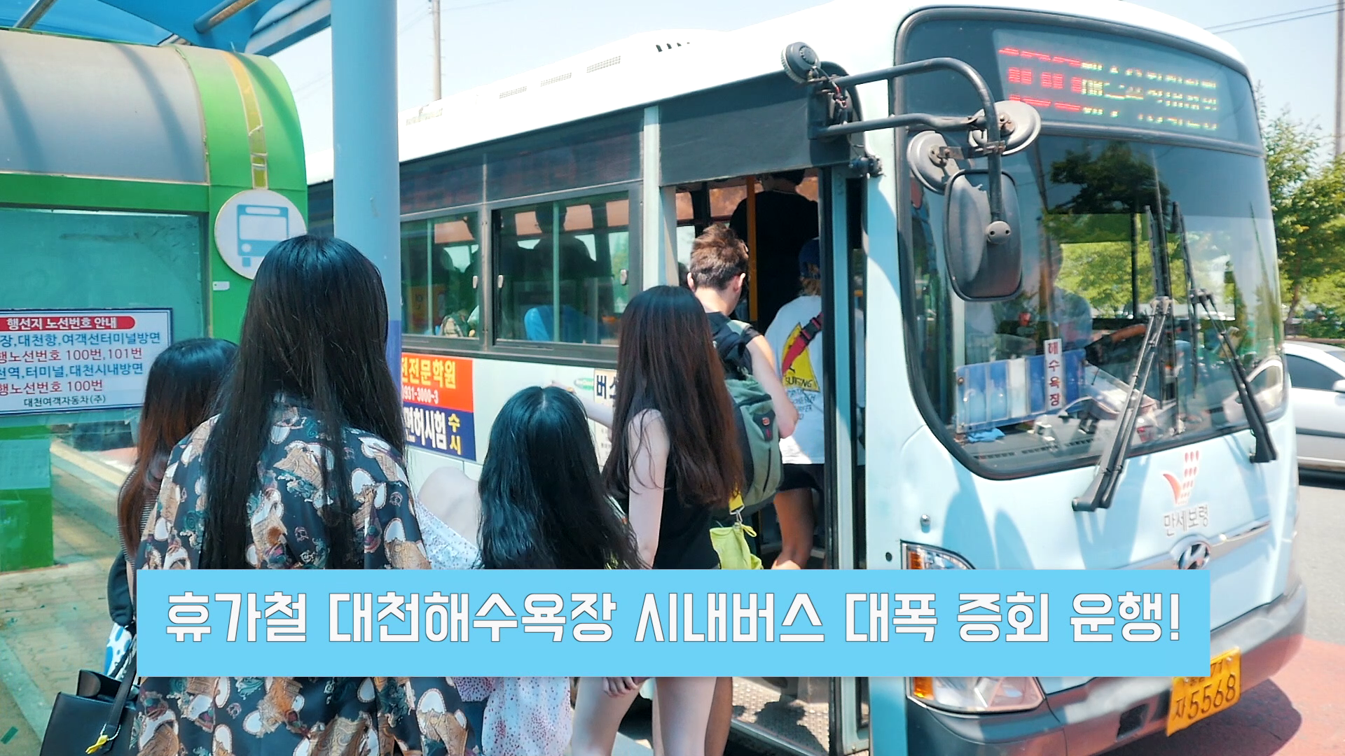 휴가철 대천해수욕장 시내버스 증편